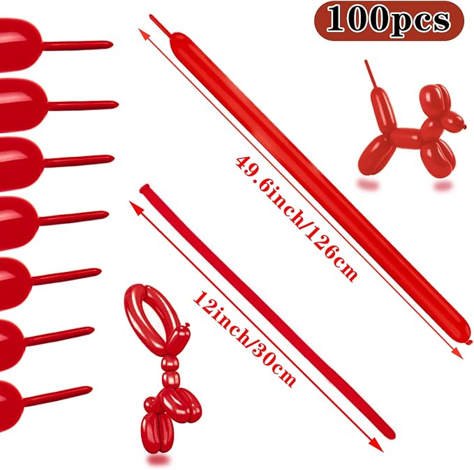 260 Long Balloons 100 Pack Coffee Brown Twisting Animal Balloons Thickening - Image 3