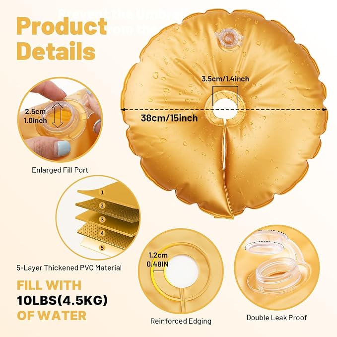 New 6 Pcs Balloon Arch Weights for Backdrop Stand | 50kg Pressure-Rated Weights - Image 3