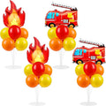 4 Sets Fire Party Balloons Stand Kit by Naozinebi