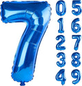 40 Inch Number 7 Balloons for 7th Birthday Party Decorations, 0-100 Dark Blue by FOBELEC