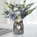 Leftover Fake Flowers in Vase, Faux Flowers in Vase, Table Centerpieces by LEFTOVER