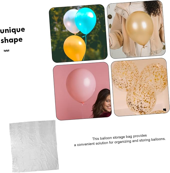 5pcs Balloon Storage Bags Balloon Carrying Pouches Plastic Organizers - Image 6
