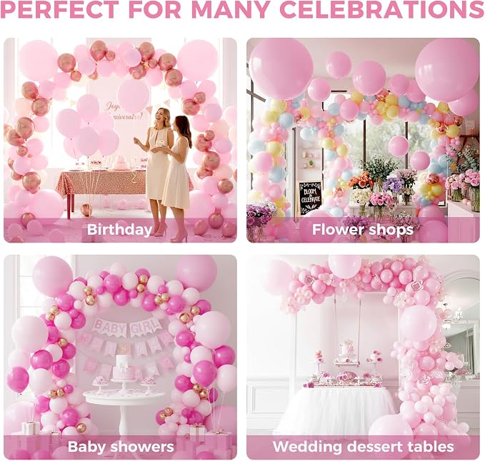 LOVESTOWN 18 Inch Light Pink Large Balloons, Birthday Wedding Baby Shower - Image 5