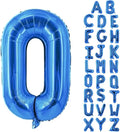 Letter Balloons 40 Inch Blue Giant Alphabet Balloons Letter O | Foil Mylar Big by YUNSHANGMO