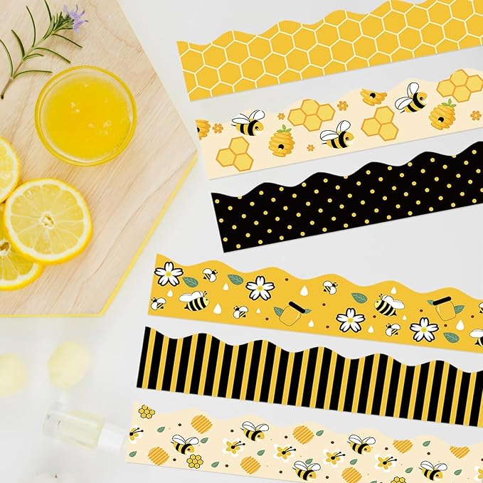 VABAMNA 84ft Bee Bulletin Board Borders Bee Classroom Decorations, Cartoon Bee - Image 8