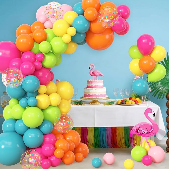 164Pcs Tropical Summer Balloons Garland Arch Kit Different Sizes | 18 12 10 5 - Image 4