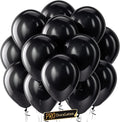 Pro Duralatex Black Extra-Thick Balloons 100 Pack 12 inch | Black Balloons by Bezente