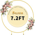 Bazen Round Arch Backdrop Stand Metal 7.5FT Wedding Circle Backdrop Stand | The by Bazen