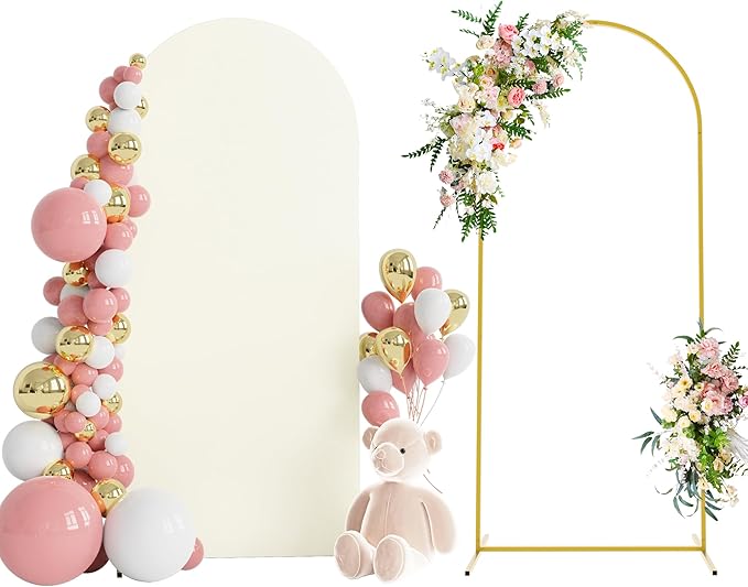 6FT Arch Backdrop Stand and Cover Set, Arch Stand by Wokceer