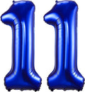 Navy Blue 11 Balloon Numbers, 40 Inch Dark Blue 11 Birthday Balloons Large Foil by BBPOOL