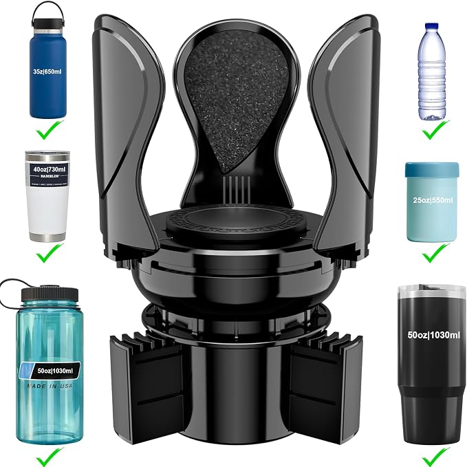 Car Cup Holder Expander, Cup Holder Extender Adapter by Zeyitian