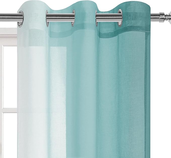 DWCN Ombre Short Sheer Curtains - Image 8
