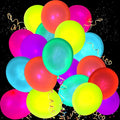 310 Pack UV Neon Colored Balloons glow in the dark balloon Neon Party by MFLUEEWR