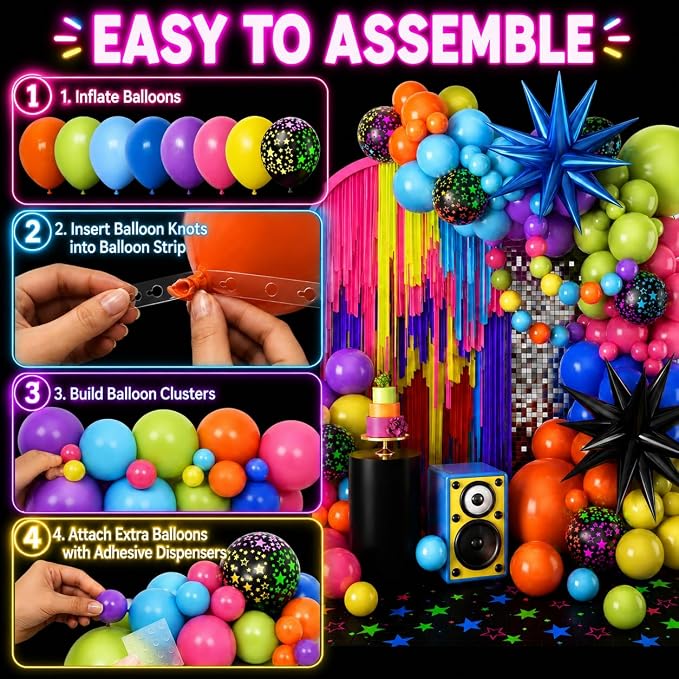 Neon Balloon Arch Kit - Image 3