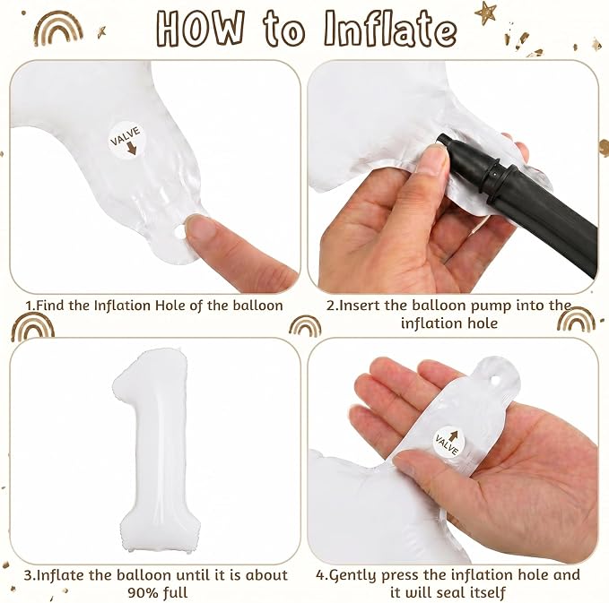 White Number 11 Balloon 40 Inch, Large Matte White 11 Foil Balloon Set - Image 5