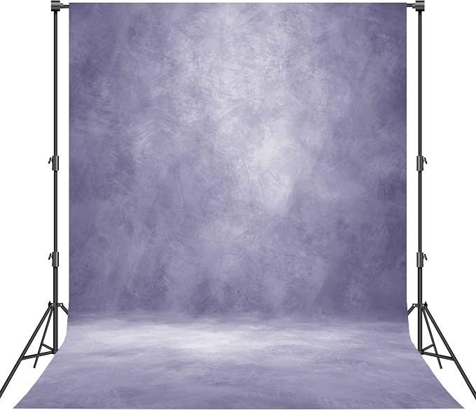 Abstract Photography Backdrop for Photoshoot 8x10ft, Light Purple, No Stand | by Haboke