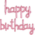 Happy Birthday Balloons Banner Foil Letters Balloons Connected, Personalized by TOTAFAM