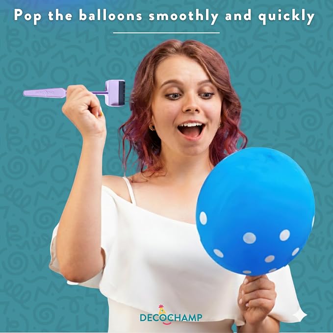 DECOPOP Balloon Popper – Decorator Balloon Striker Tool, Party Supply Tool Kit - Image 2