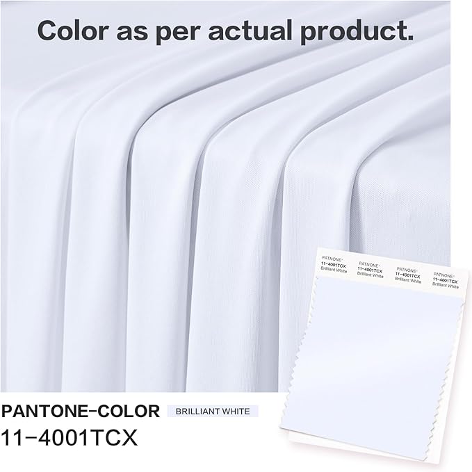 30ft×12ft White Backdrop Curtain - Image 3