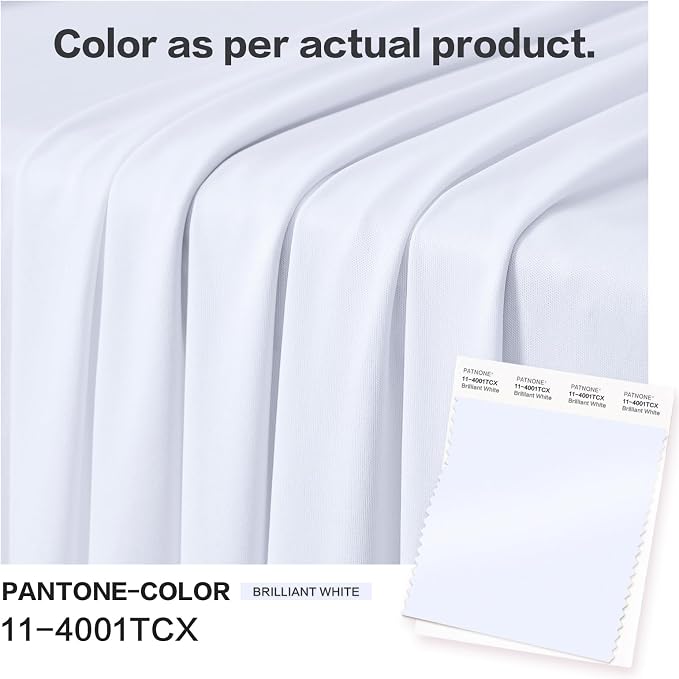 50ft×12ft White Backdrop Curtain - Image 3