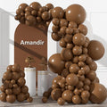 Amandir 153pcs Brown Balloons Arch Garland Kit Different Sizes | 18 12 10 5 by Amandir