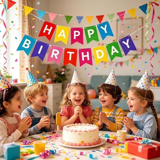 Happy Birthday Banner Birthday Party Supplies - Image 3
