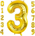 Number 3 Balloons for 3th Birthday Party Decorations, 0-100 Large No.3 Balloons by Joycard