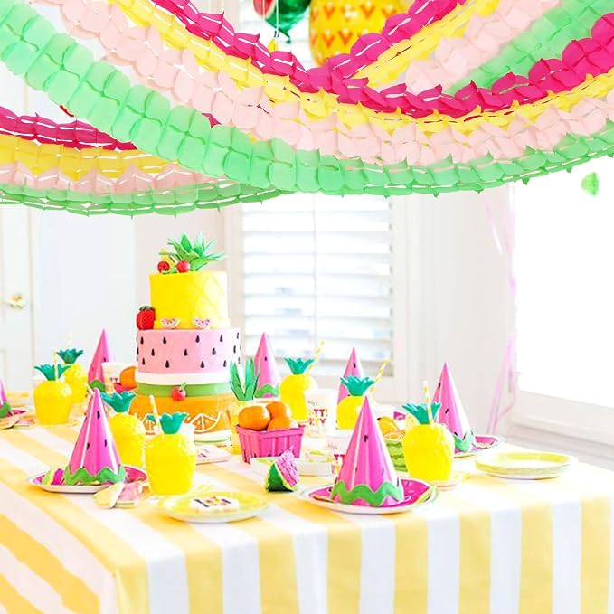 Hawaiian Luau Party-Decorations Streamer Garland - 157Ft Tropical Aloha Theme - Image 5