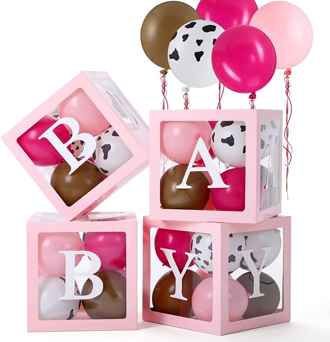 Gejoy Cowgirl Baby Shower Party Decorations Babys Boxes by Gejoy