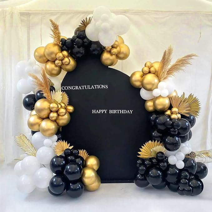 FOTIOMRG 120pcs 5 inch Metallic Gold Balloons | Birthday, Graduation, Baby - Image 3