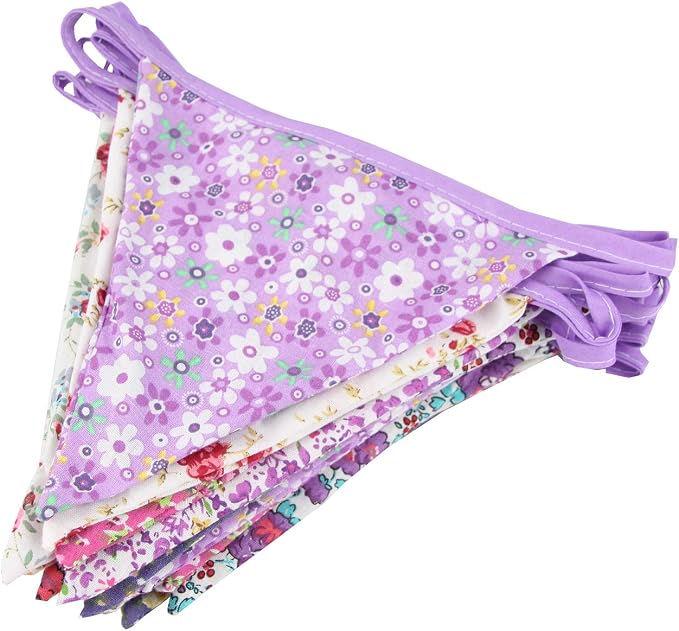 10M/32Ft Triangle Bunting Banner, Baby Shower, Outdoor and Home Decorations - Image 4