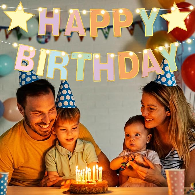 TaoBary 143 Pcs DIY Letter Banner Customizable Happy Birthday Supplies Make - Image 5