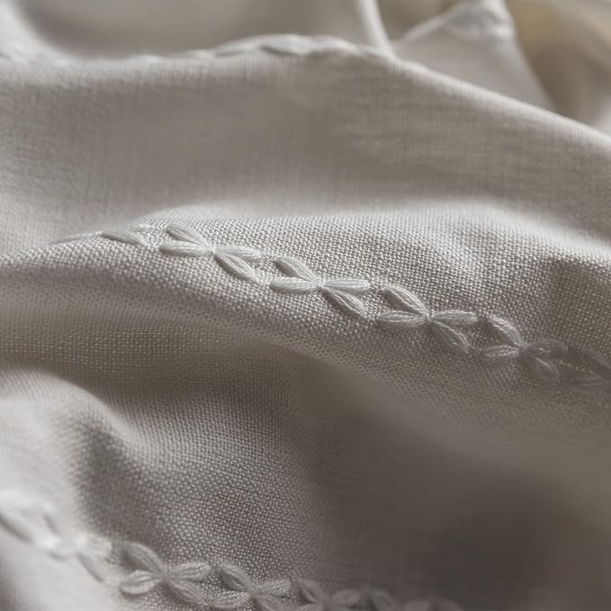 RoomTalks White Boho Kitchen Valances - Image 5