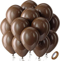 Bezente Brown Balloons Latex Boho Party Balloons 100 Pack 12 inch | Dark by Bezente