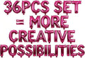 36 Pcs Hot Pink Letter Balloons, Custom A-Z Set by GOGAKIE