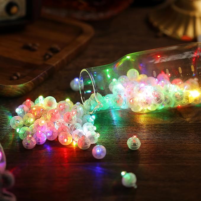 Aogist 100Pcs Yellow Balloon Lights - Image 5