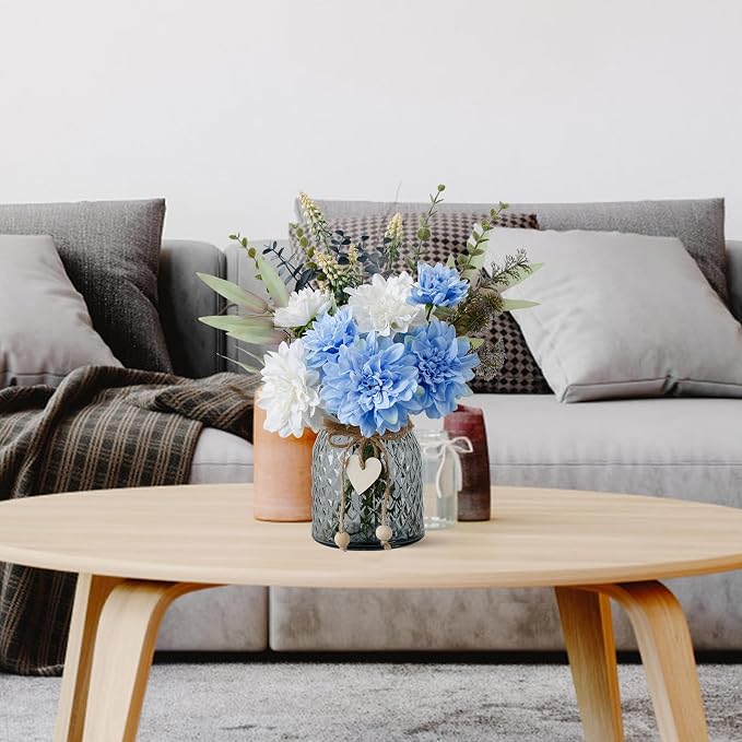 Leftover Fake Flowers in Vase, Faux Flowers in Vase, Table Centerpieces - Image 8