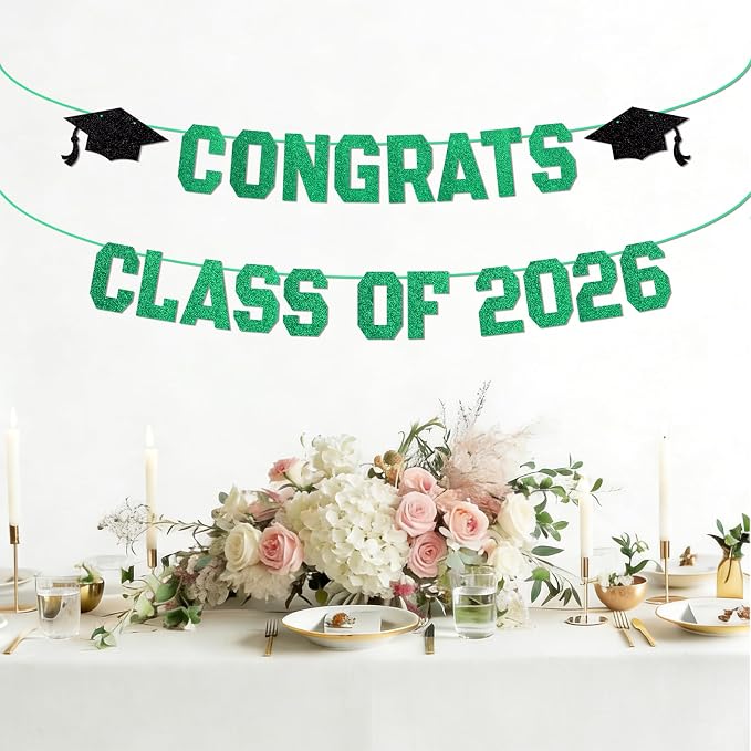 Pre-Strung Congrats Banner for Graduation - Image 3
