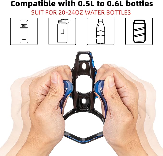 ROCKBROS Bike Water Bottle Holder Ultra-Light Bicycle Bottle Cages - Image 5