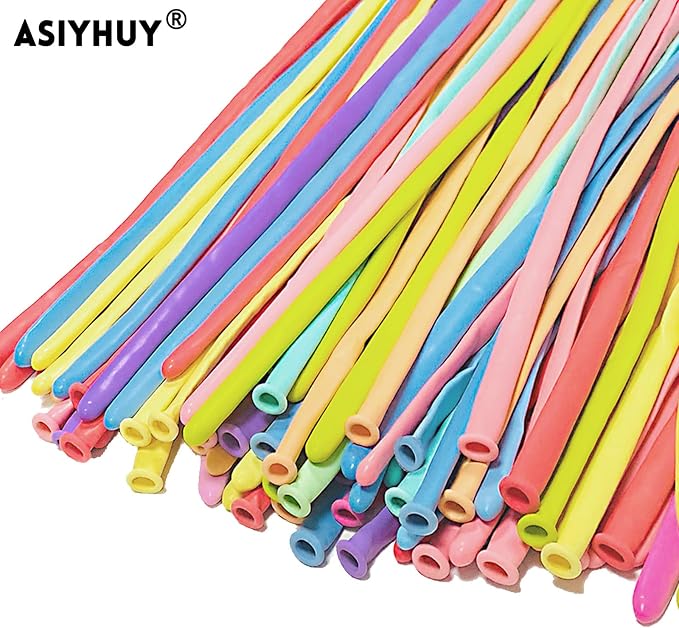 Pastel 260 long balloons 100 Pack Twisting Animal Balloons Assorted Color Thick - Image 5