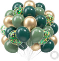 60pcs Green and Gold Balloons 12inch by Unknown