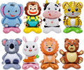 8 Pc Standing Cute Animal Foil Balloons by YiYou