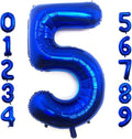Lovoir 40 Inch Navy Blue Number 5 Balloon Large Size Jumbo Digit Mylar Foil by Lovoir