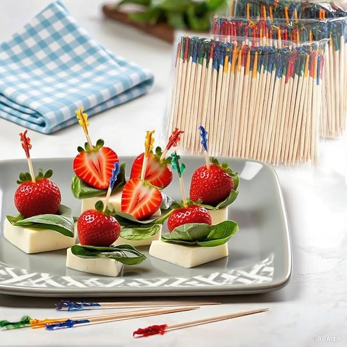 400PCS Fancy Toothpicks for Appetizers, 2.6IN Appetizer Picks for Cocktail - Image 5