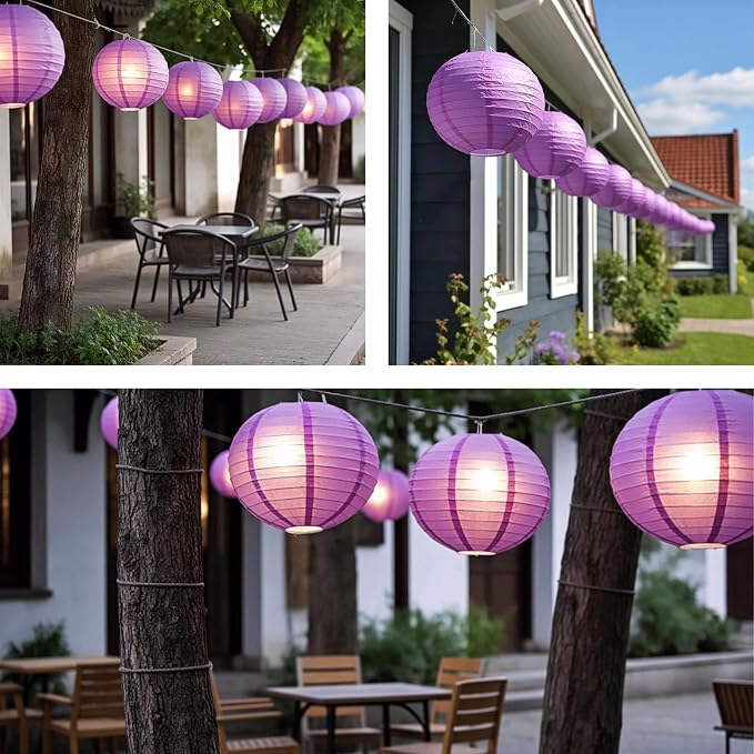 Purple Chinese Paper Lanterns - Image 5