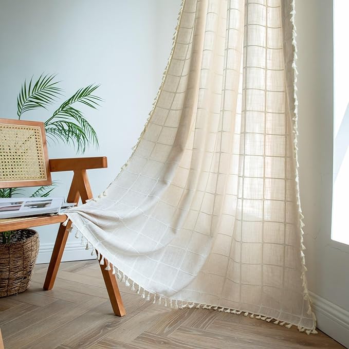 Sutuo Home Boho Curtains for Bedroom Dining Room 90 Inches Long, 1 Panel 52" W by SutuoHome