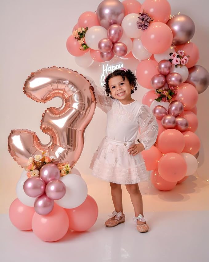 Number Balloons 40 Inch Rose Gold 2 Balloon - Image 4
