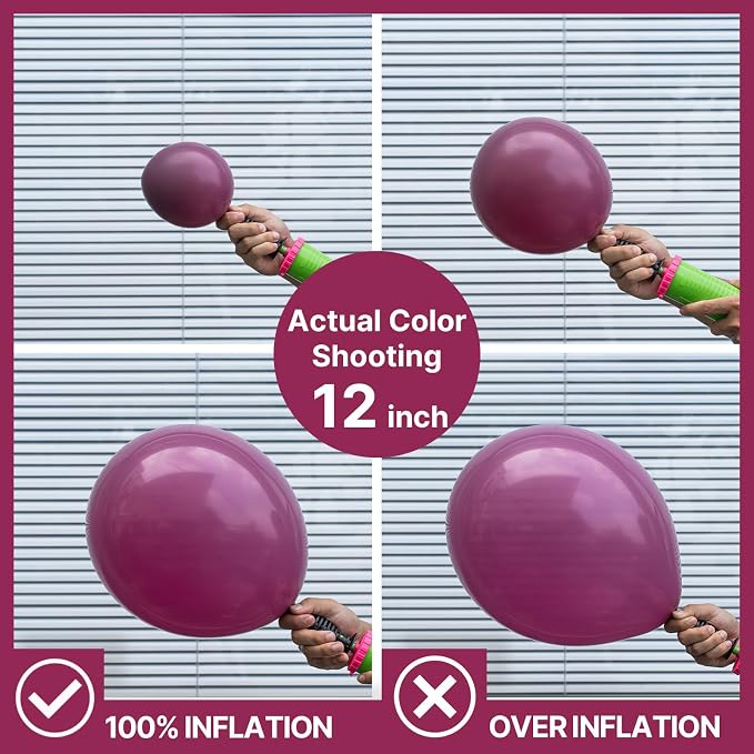 PartyWoo Dark Purple Balloons 140pcs Royal Purple Boho Neutral Color | 18 12 10 - Image 4