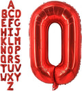 40 Inch Red Letter O Balloons, DIY Phrase Foil Alphabet Letter O Balloons DIY by LHOAVWE