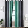 Black and Green Ombre Blackout Curtains by ESTELARTEXTILER